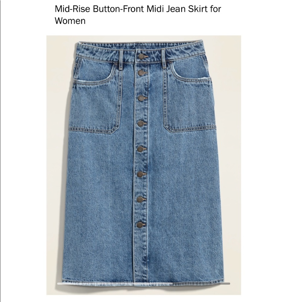 OLD NAVY Denim Midi Skirt